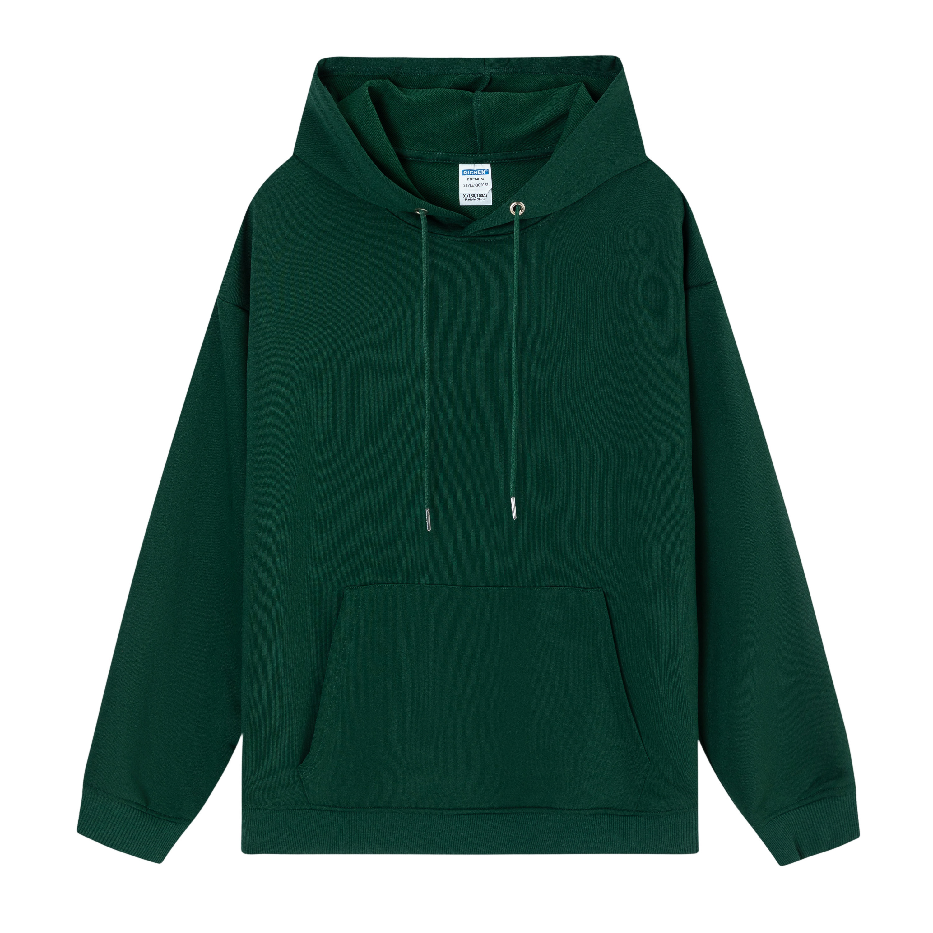 Men's Basic Dark green Hoodie